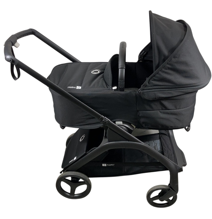 Shop Bugaboo Dragonfly Bassinet and Seat Stroller, 2024, Black, Midnight Black, Midnight Black at GoodBuy Gear
