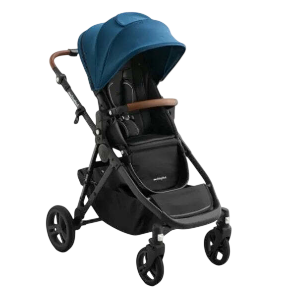 Shop Mockingbird Single to Double 3.0 Stroller, 2025, Charcoal with Penny Leather, Sea at GoodBuy Gear