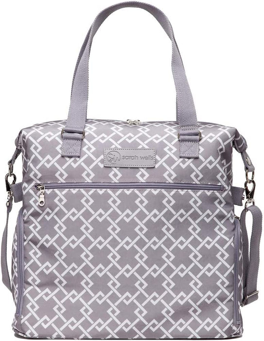 used Sarah Wells Lizzy Breast Pump Bag, Grey