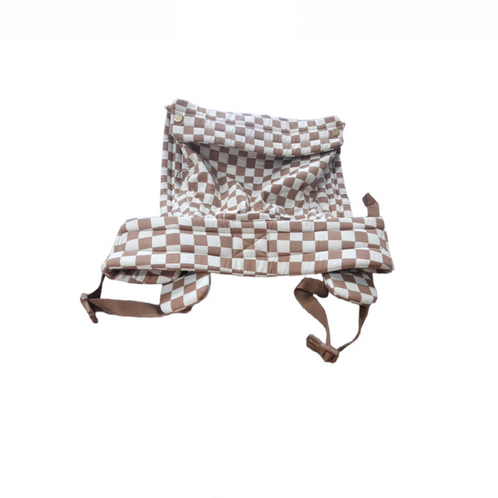 Shop Mabē The Monarch Carrier, Mocha Check at GoodBuy Gear
