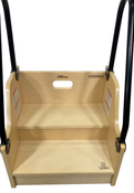 Shop Little Partners Reach-Up Kids Step Stool With Handles & Rails, Natural at GoodBuy Gear