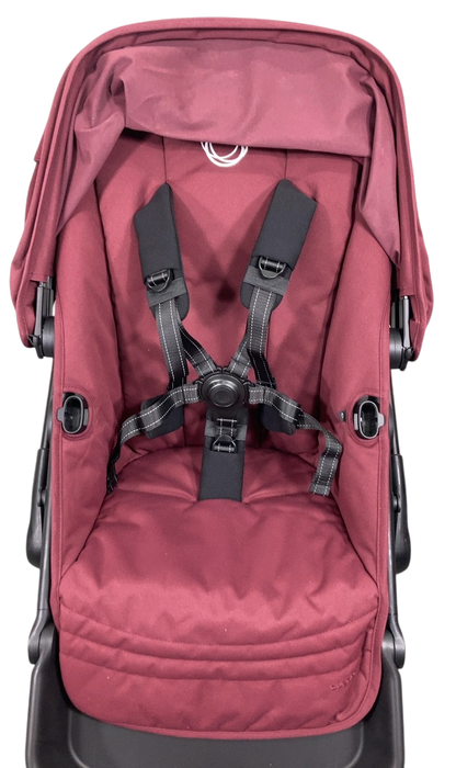 Shop Bugaboo Kangaroo Single To Double Stroller, 2024, Dark Cherry at GoodBuy Gear