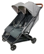 Shop UPPAbaby Minu Duo Stroller, 2024, Greyson(Charcoal Mélange/Carbon Frame/Saddle Leather) at GoodBuy Gear