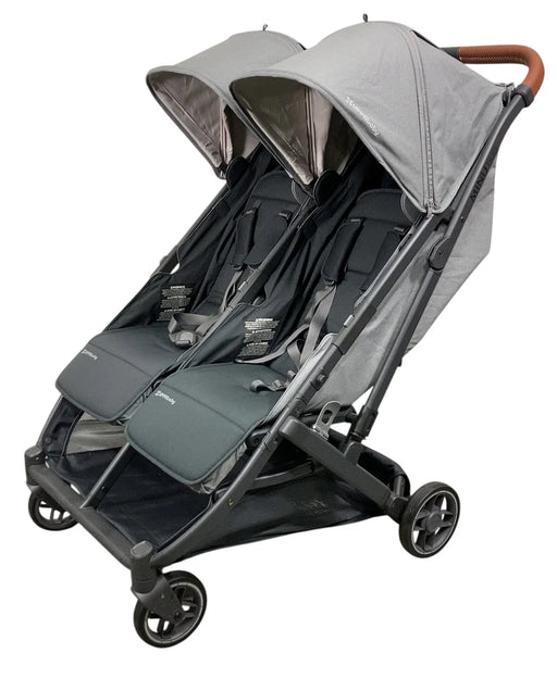 Shop UPPAbaby Minu Duo Stroller, 2024, Greyson(Charcoal Mélange/Carbon Frame/Saddle Leather) at GoodBuy Gear