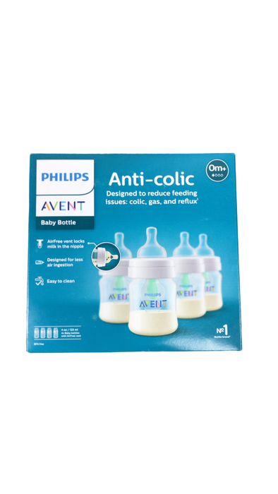 Shop Philips Avent Anti-Colic Bottles, 4 Pack, 4oz, Clear, Regular at GoodBuy Gear