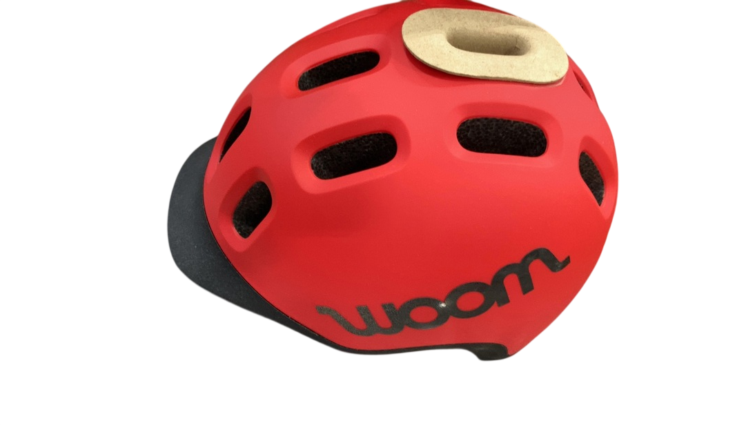 Shop Woom Ready Kids Helmet, Medium, Without Light, Woom Red at GoodBuy Gear