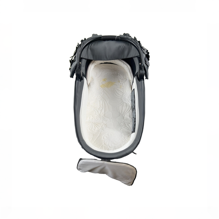 Shop Cybex PRIAM Lux Carry Cot, Simply Flowers Grey at GoodBuy Gear