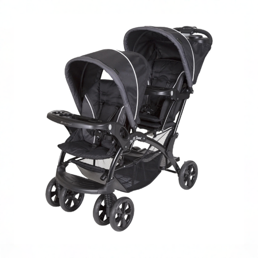Shop Baby Trend Sit N Stand Double Stroller, 2025, Onyx at GoodBuy Gear
