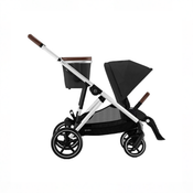 Shop Cybex Gazelle S Modular Stroller, 2025, Moon Black, Silver Frame at GoodBuy Gear