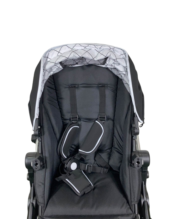 Shop Mockingbird Single to Double 2.0 Stroller, 2023, Black, Silver With Penny Leather, Windowpane at GoodBuy Gear