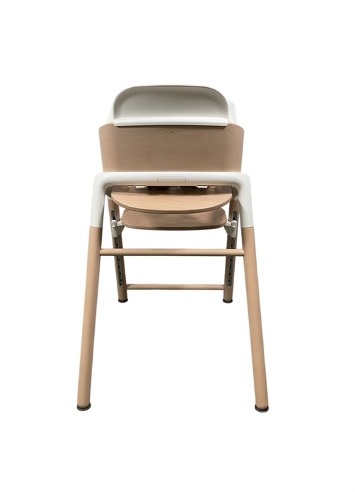 Shop Bugaboo Giraffe High Chair, Neutral Wood/White, w/ White Baby Set at GoodBuy Gear