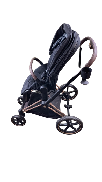 Shop Cybex PRIAM Stroller, 2022, Deep Black, Rosegold at GoodBuy Gear