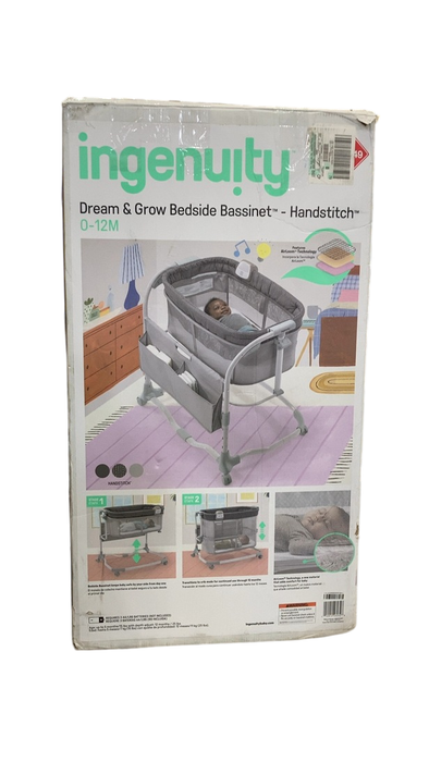 Shop Ingenuity Dream & Grow Bedside Bassinet, Handstitch at GoodBuy Gear