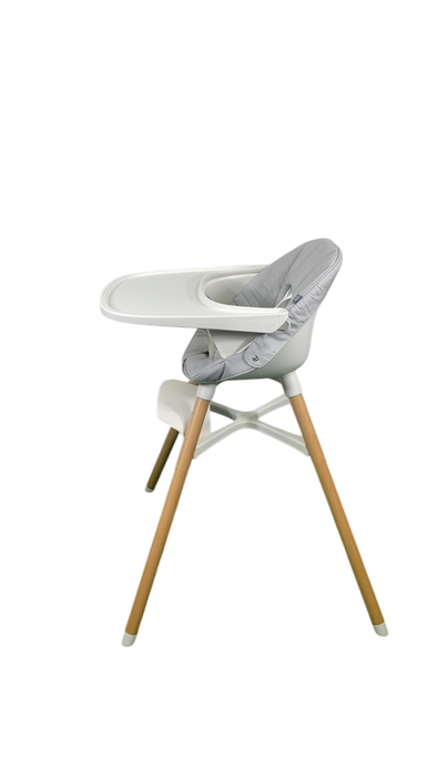 Shop Lalo High Chair with Infant Kit, Coconut, Grey Multi, Natural Wood at GoodBuy Gear