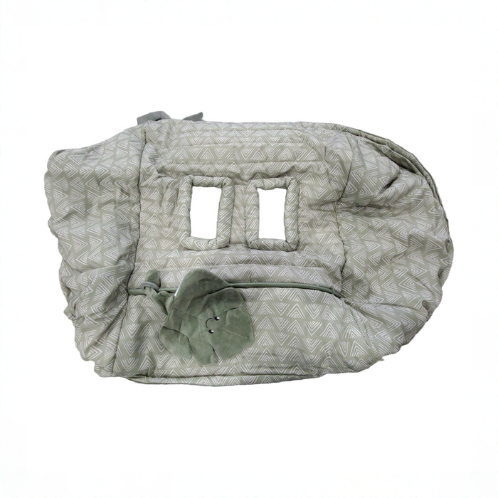 Shop DRAFT - Boppy Shopping Cart And High Chair Cover, Happy green leaf at GoodBuy Gear