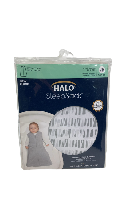 Shop Halo Cotton Sleepsack, Gray Squares & Triangles, M at GoodBuy Gear