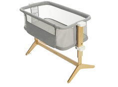 Shop Newton Bassinet And Bedside Sleeper, Grey/Birch at GoodBuy Gear