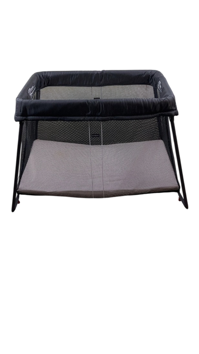Shop BabyBjorn Travel Crib Light Bundle with Fitted Sheet, Black at GoodBuy Gear