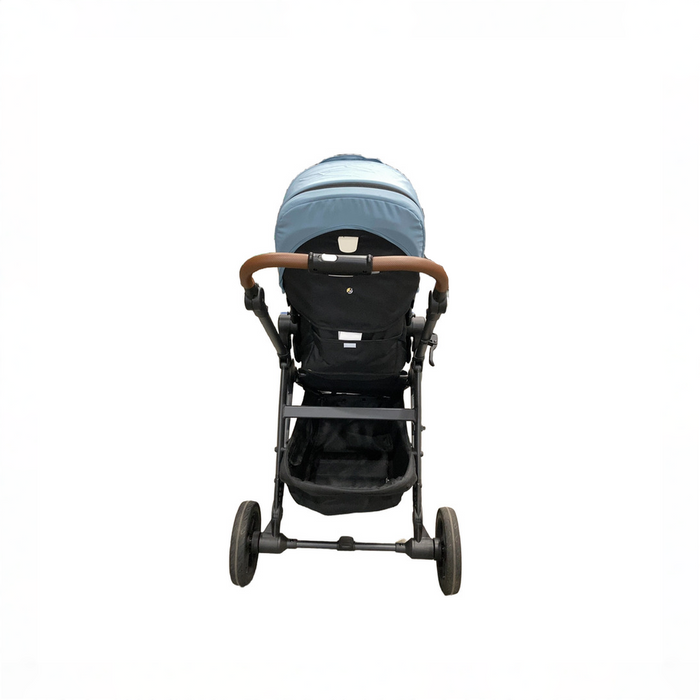 Shop Mockingbird Single 3.0 Stroller, 2025, Charcoal with Penny Leather, Stone Blue at GoodBuy Gear