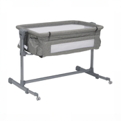 Shop Delta Children Close2Me Bedside Bassinet, Grey Tweed at GoodBuy Gear