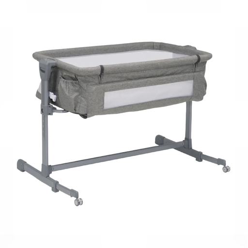 Shop Delta Children Close2Me Bedside Bassinet, Grey Tweed at GoodBuy Gear