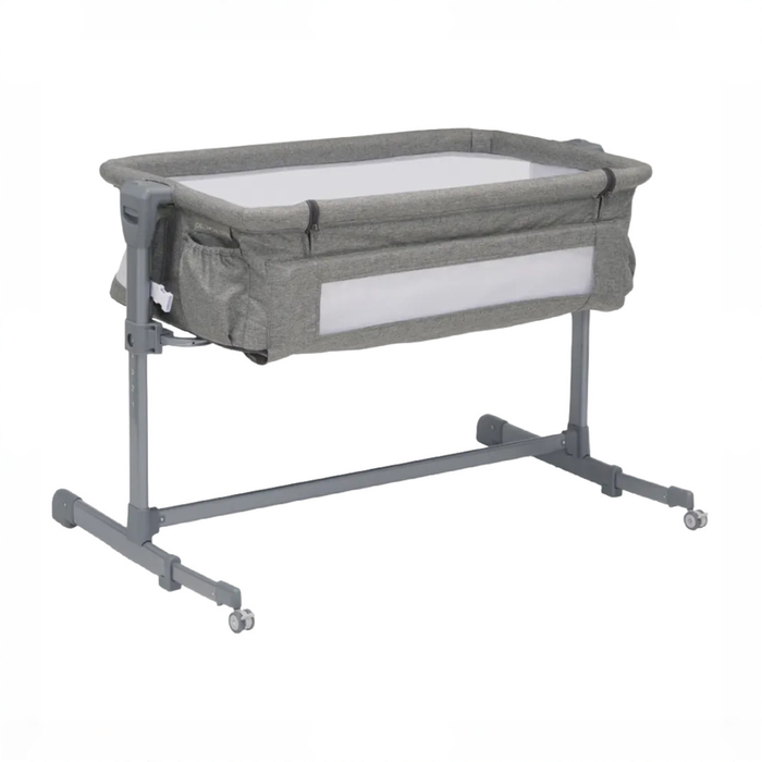 Shop Delta Children Close2Me Bedside Bassinet, Grey Tweed at GoodBuy Gear