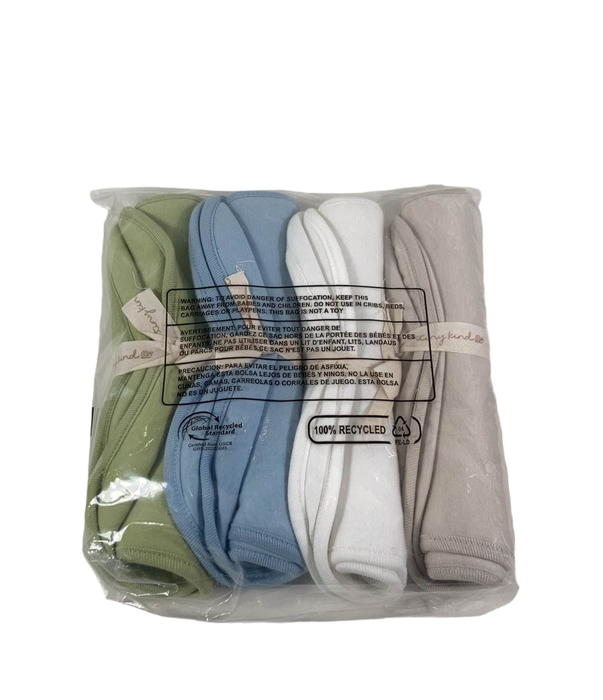 secondhand Tiny Kind Burp Cloth 4 Pack, Solid Neutrals