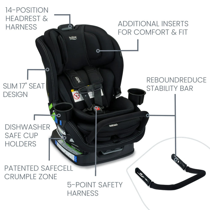 Shop Britax Poplar S Convertible Car Seat, 2025, Onyx at GoodBuy Gear