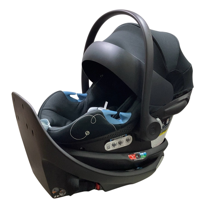 Shop Cybex Eos and Aton G Travel System, 2024, Black, Moon Black at GoodBuy Gear