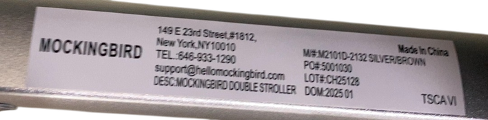 Shop Mockingbird Single to Double 2.0 Stroller, 2025, Black, Silver With Penny Leather, Windowpane at GoodBuy Gear