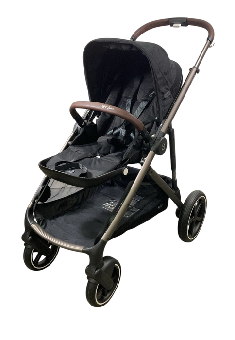 Shop Cybex Gazelle S Modular Stroller, 2024, Moon Black, Taupe Frame at GoodBuy Gear