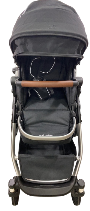 Shop Mockingbird Single to Double 2.0 Stroller, 2025, Black, Silver With Penny Leather, Windowpane at GoodBuy Gear