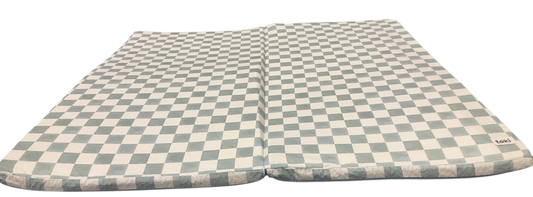 Shop Toki Kids Standard Padded Play Mat 40" x 40", CHECKER MATCHA at GoodBuy Gear