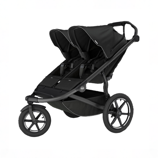 Shop Thule Urban Glide 3 Double Stroller, 2025, Black, Click In Buckle at GoodBuy Gear