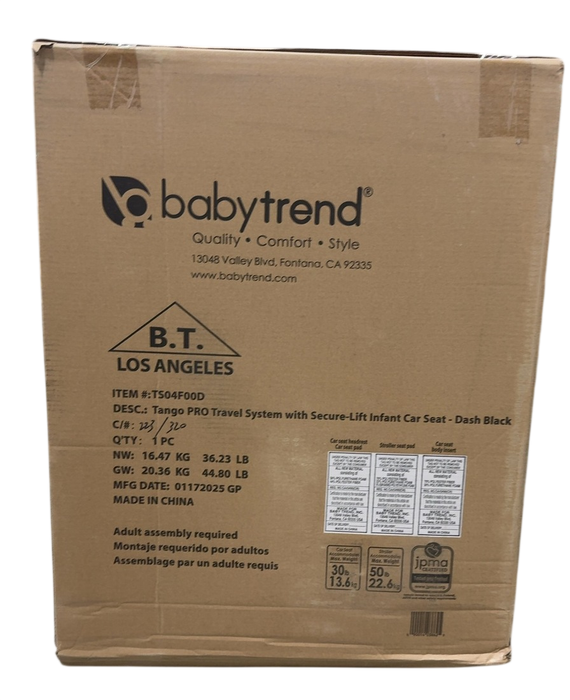 Shop Baby Trend Tango PRO Travel System, Dash Black, 2025 at GoodBuy Gear