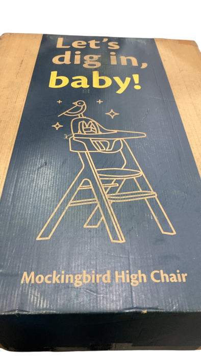 Shop Mockingbird High Chair, 2.0, Natural Beech, White at GoodBuy Gear