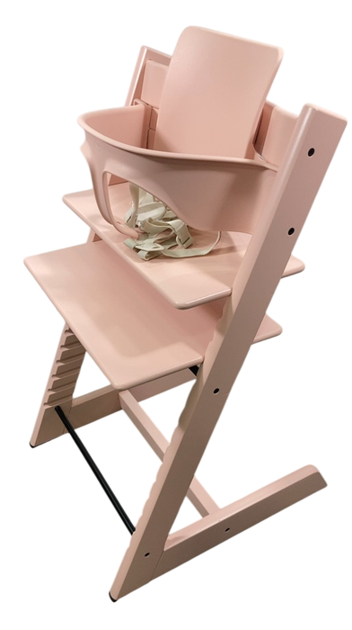 Stokke Tripp Trapp High Chair With Baby Set, 2, Serene Pink