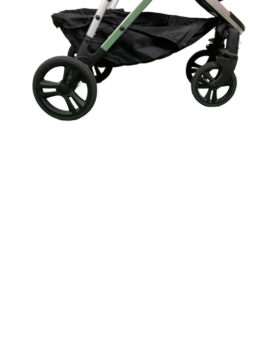 used Mockingbird Single Stroller, 2023, Black, Watercolor Drops, Silver With Penny Leather