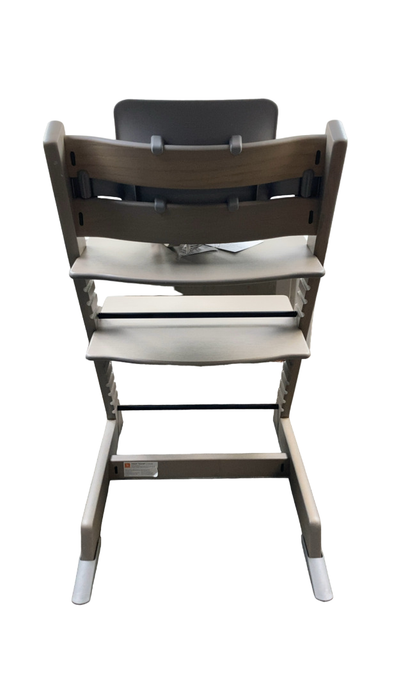 stokke high chair grey Stokke Tripp Trapp High Chair with Baby Set and Tray, Greywash