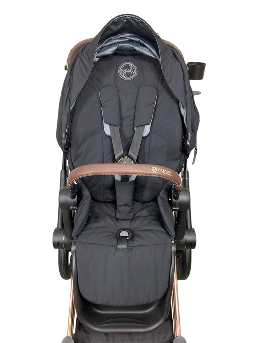 Shop Cybex PRIAM Stroller, 2023, Deep Black, Rosegold at GoodBuy Gear