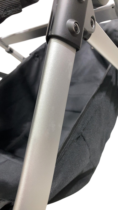 Shop Mockingbird Single to Double 2.0 Stroller, 2024, Black, Silver With Black Leather, Windowpane at GoodBuy Gear