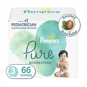 Shop Pampers Pure Diapers, Size 3, 66 Ct, White at GoodBuy Gear