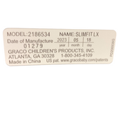 Shop Graco SlimFit LX 3-in-1 Car Seat, 2023, Shaw at GoodBuy Gear