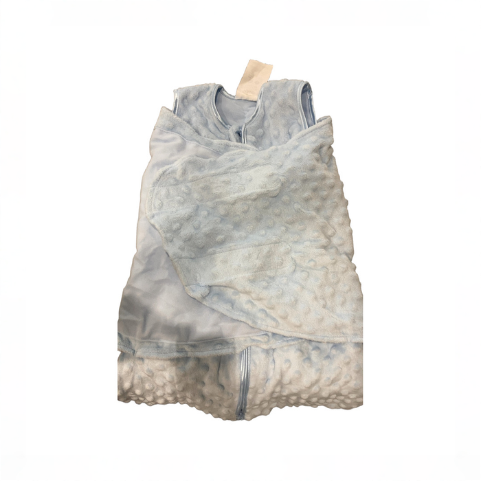 Shop Halo Sleepsack Swaddle Plushy Dot Velboa, Blue, Newborn at GoodBuy Gear