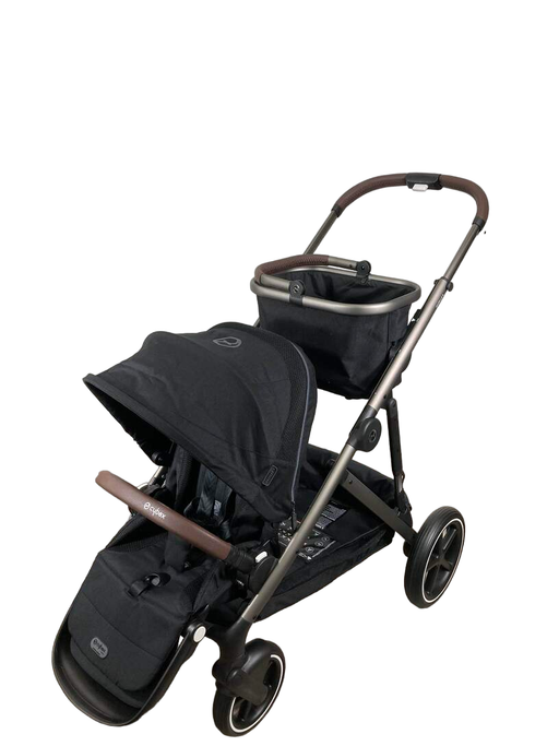 Shop Cybex Gazelle S Modular Stroller, 2023, Moon Black, Taupe Frame at GoodBuy Gear