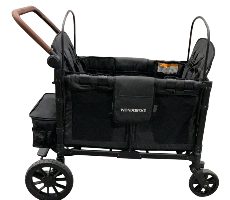 Shop Wonderfold W4 Luxe Quad Stroller Wagon, 2023, Charcoal Grey with Black Frame at GoodBuy Gear