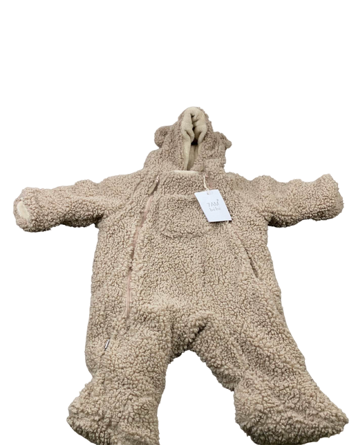 used 7 A.M. Enfant Teddy Jumpsuit Bebe, 3-6m, Oatmeal