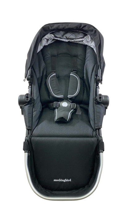 Shop Mockingbird 2nd Seat Kit 2.0, Black, Windowpane, Silver With Black Leather at GoodBuy Gear