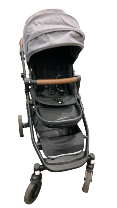 Shop Mockingbird Single to Double 3.0 Stroller, 2025, Charcoal with Penny Leather, Heather Grey at GoodBuy Gear