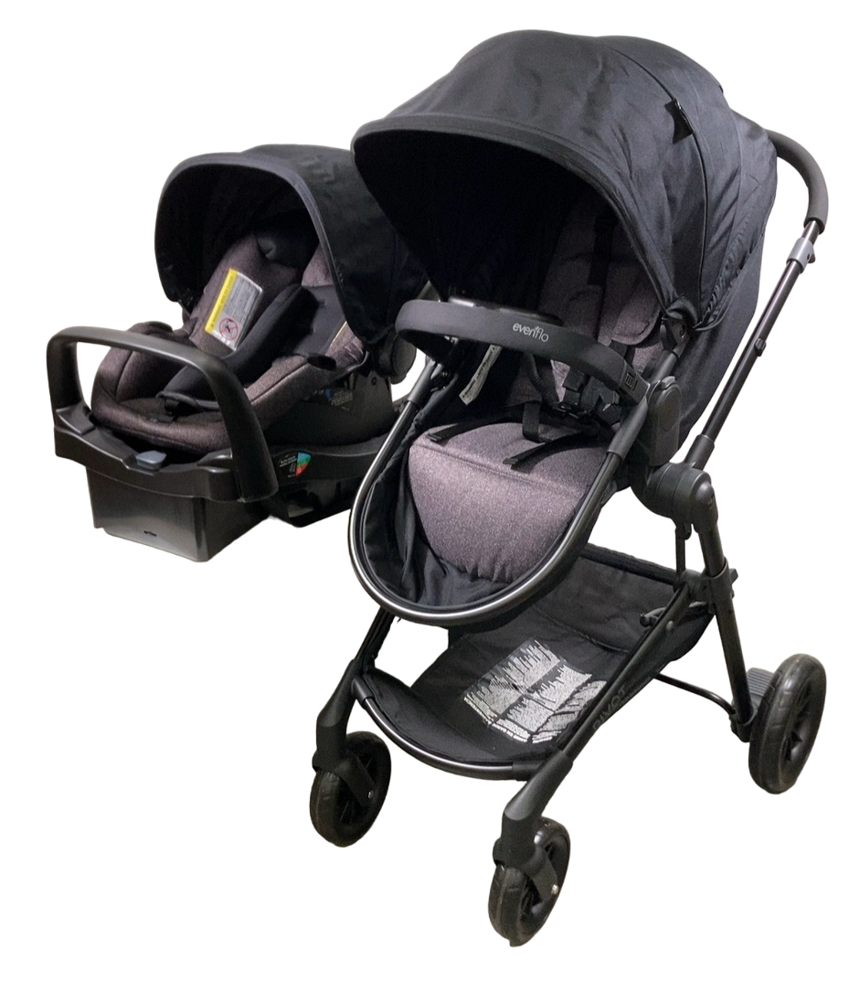 Evenflo Pivot Modular Travel System, 2024, Casual Grey